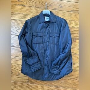 Aspesi Men's Black Snap Front Jacket- Medium